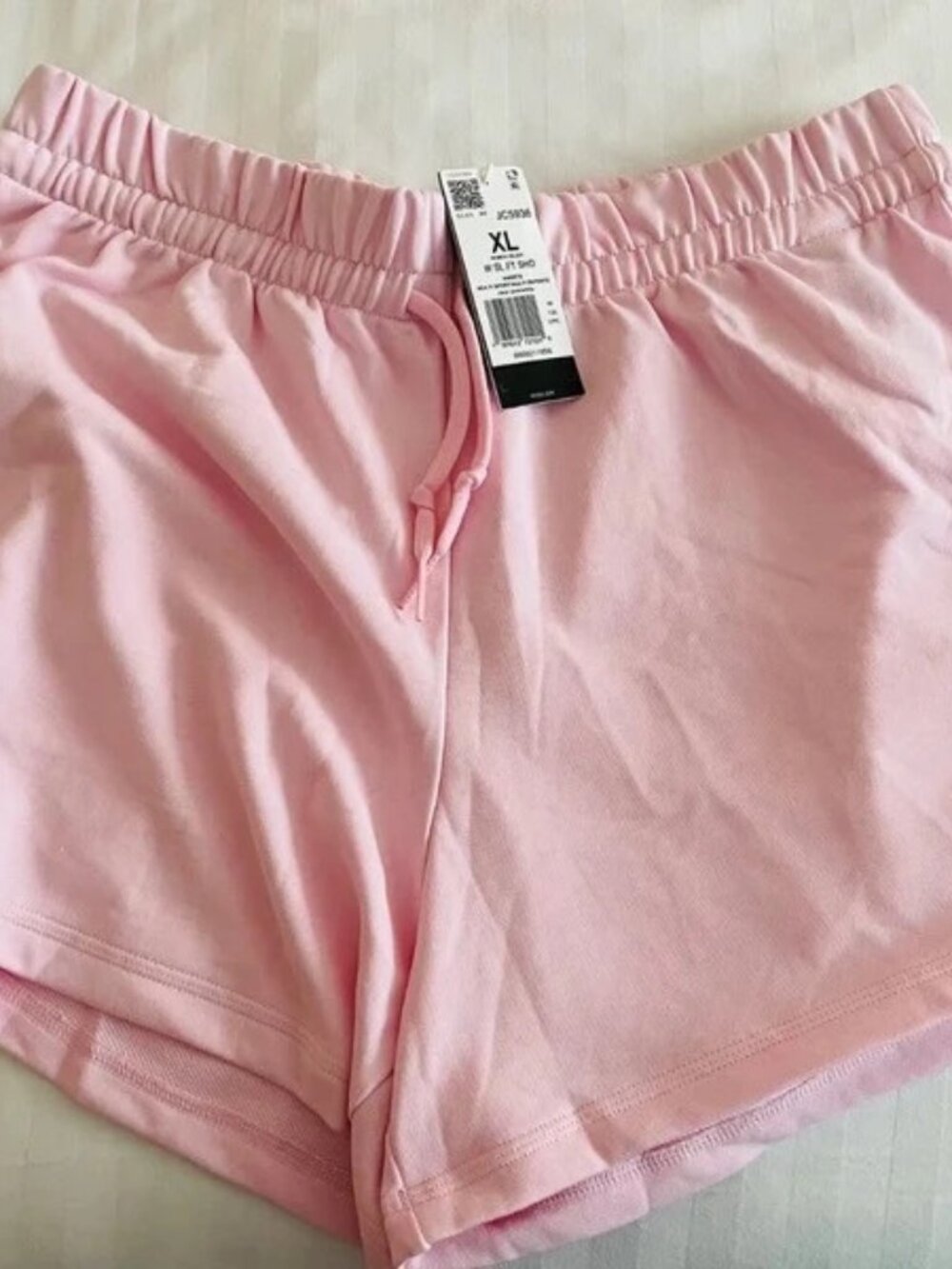 Adidas Multi Sport Shorts - Clear Pink/White - XL [UK Size 20-22]